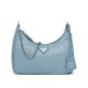 Fake Prada Re-Edition 2005 nylon shoulder bag Light Blue Replica
