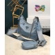 Fake Prada Re-Edition 2005 nylon shoulder bag Light Blue Replica