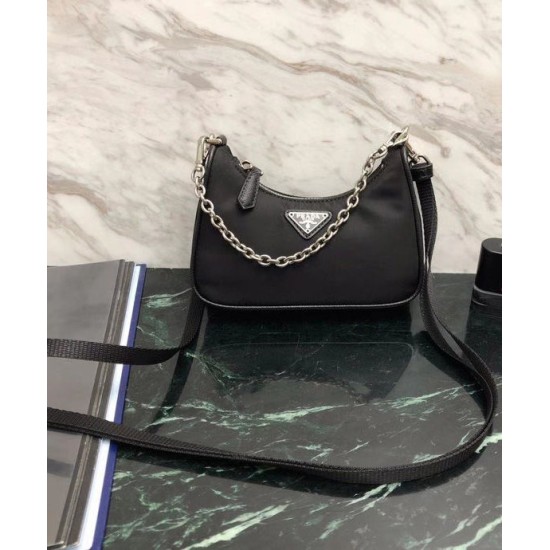 Replica Prada Re-Edition nylon mini shoulder bag 1TT122