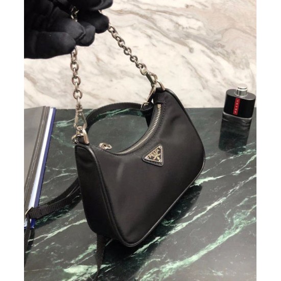 Replica Prada Re-Edition nylon mini shoulder bag 1TT122