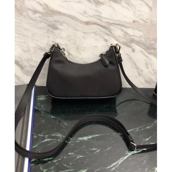 Replica Prada Re-Edition nylon mini shoulder bag 1TT122