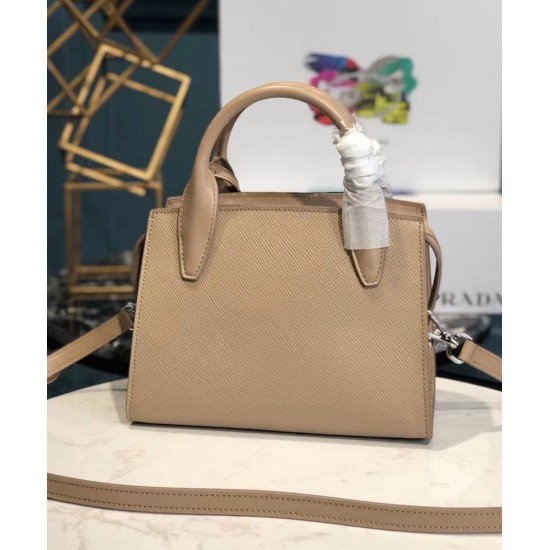 Replica Prada Saffiano leather Prada Kristen handbag 1BA269 Apricot