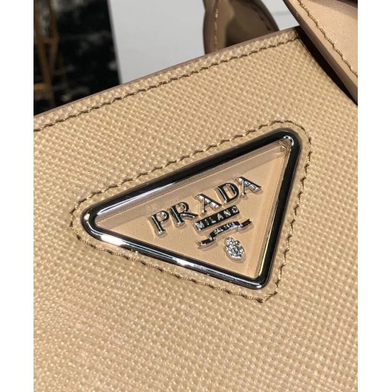 Replica Prada Saffiano leather Prada Kristen handbag 1BA269 Apricot