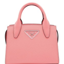 Replica Prada Saffiano leather Prada Kristen handbag 1BA269 Pink