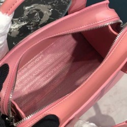 Replica Prada Saffiano leather Prada Kristen handbag 1BA269 Pink