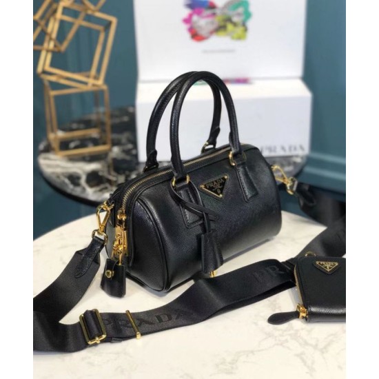 Replica Prada Saffiano leather top-handle bag 1BB846