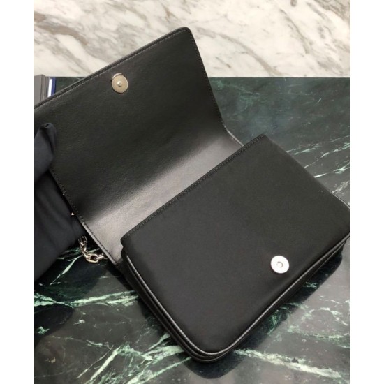Replica Prada Nylon and Saffiano Leather Shoulder Bag