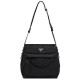 Fake Prada Padded nylon hobo bag 1BC128 Black Replica
