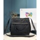 Fake Prada Padded nylon hobo bag 1BC128 Black Replica