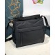 Fake Prada Padded nylon hobo bag 1BC128 Black Replica
