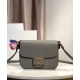 Replica Prada Embleme Saffiano Leather Bag 1BD217 Gray