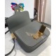 Replica Prada Embleme Saffiano Leather Bag 1BD217 Gray