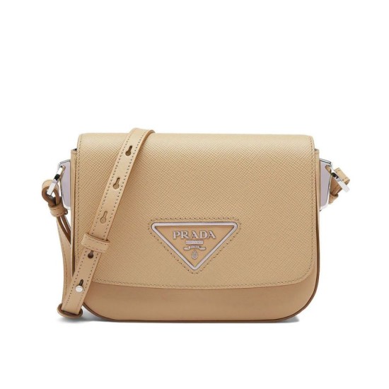 Fake Prada Saffiano leather shoulder bag 1BD249 Apricot Replica Replica Prada Saffiano leather shoulder bag 1BD249 Apricot