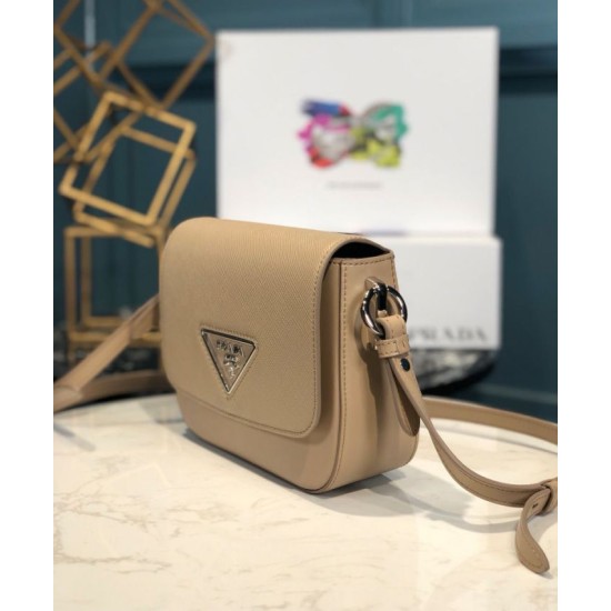 Fake Prada Saffiano leather shoulder bag 1BD249 Apricot Replica Replica Prada Saffiano leather shoulder bag 1BD249 Apricot