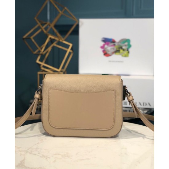 Fake Prada Saffiano leather shoulder bag 1BD249 Apricot Replica Replica Prada Saffiano leather shoulder bag 1BD249 Apricot
