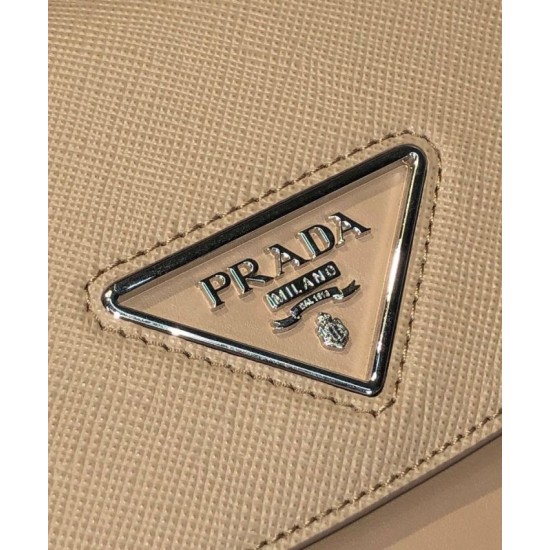 Fake Prada Saffiano leather shoulder bag 1BD249 Apricot Replica Replica Prada Saffiano leather shoulder bag 1BD249 Apricot