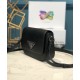 Replica Prada Saffiano leather shoulder bag 1BD249 Black