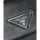 Replica Prada Saffiano leather shoulder bag 1BD249 Black
