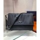 Fake Prada Medium padded nylon shoulder bag 1BD255 Black Replica