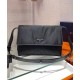 Fake Prada Medium padded nylon shoulder bag 1BD255 Black Replica