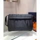 Fake Prada Medium padded nylon shoulder bag 1BD255 Black Replica