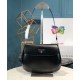 Fake Prada Cleo brushed leather shoulder bag with flap 1BD311 Replica