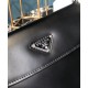 Fake Prada Cleo brushed leather shoulder bag with flap 1BD311 Replica