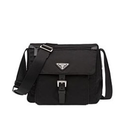 Replica Prada Small Nylon Shoulder Bag 1BD994 Black