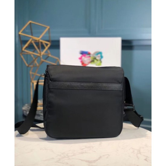 Replica Prada Small Nylon Shoulder Bag 1BD994 Black