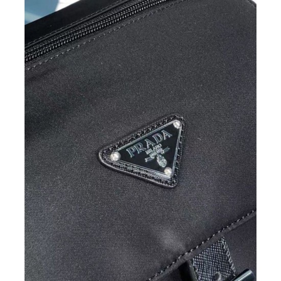 Replica Prada Small Nylon Shoulder Bag 1BD994 Black