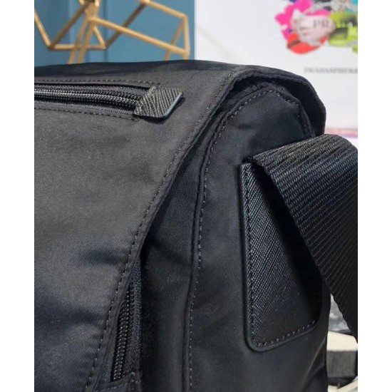 Replica Prada Small Nylon Shoulder Bag 1BD994 Black