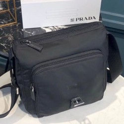 Replica Prada Small Nylon Shoulder Bag 1BD994 Black