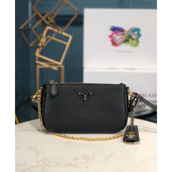 Fake Prada Re-Edition 2000 shoulder bag 1BH171 Black Replica