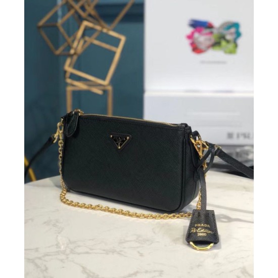 Fake Prada Re-Edition 2000 shoulder bag 1BH171 Black Replica
