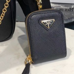 Replica Prada Re-Edition 2005 Saffiano leather bag 1BH204 Black