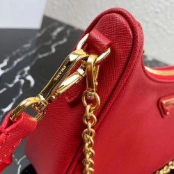 Replica Prada Re-Edition 2005 Saffiano leather bag 1BH204 Red Fake Prada Re-Edition 2005 Saffiano leather bag 1BH204 Red Replica