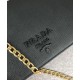Replica Prada Saffiano leather shoulder bag 1BP012 Black