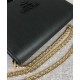 Replica Prada Saffiano leather shoulder bag 1BP012 Black