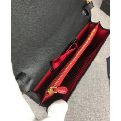 Replica Prada Saffiano leather shoulder bag 1BP012 Black