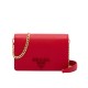 Replica Prada Saffiano leather shoulder bag 1BP012 Red