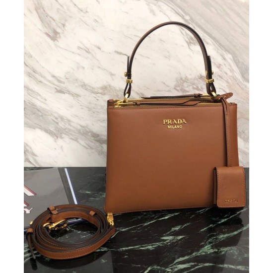 Replica Prada Deux small bag 1BA234 Coffee