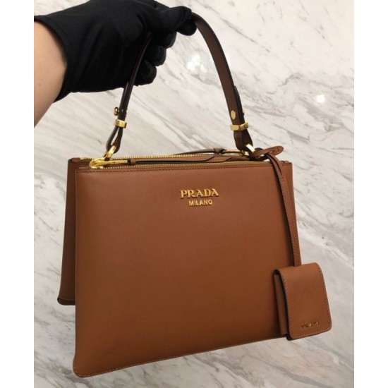 Replica Prada Deux small bag 1BA234 Coffee