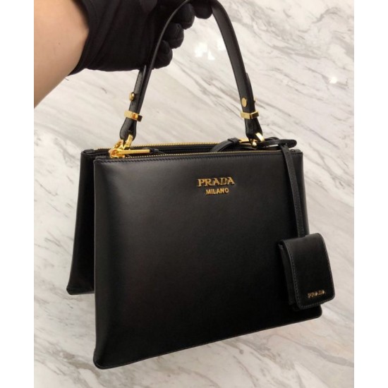 Fake Prada Deux small bag 1BA234 Black Replica