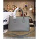 Replica Prada Galleria Soft Leather Tote Bag 1BA274 Gray