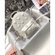Replica Christian Dior Mini Dioramour Dior Backpack Cream