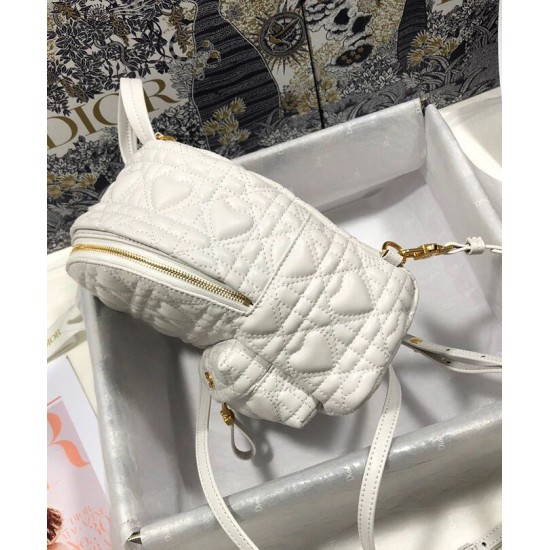 Replica Christian Dior Mini Dioramour Dior Backpack Cream
