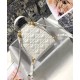 Replica Christian Dior Mini Dioramour Dior Backpack Cream