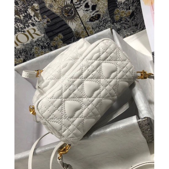 Replica Christian Dior Mini Dioramour Dior Backpack Cream