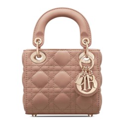 Replica Christian Dior Micro Lady Dior Bag Apricot