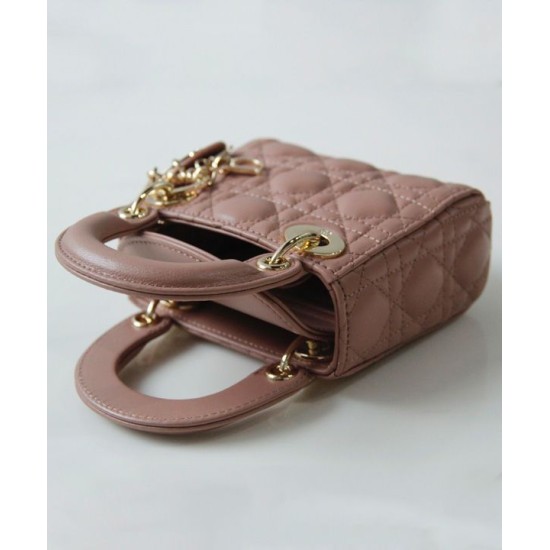 Replica Christian Dior Micro Lady Dior Bag Apricot